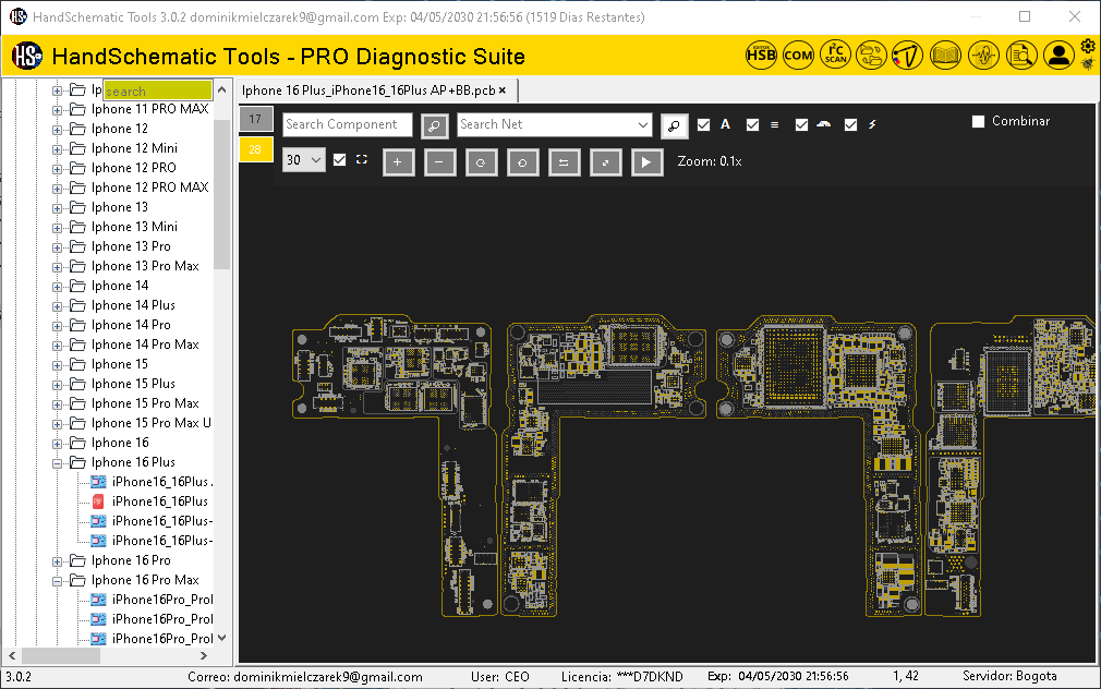 Apple iPhone 16 Plus boardview / schematic