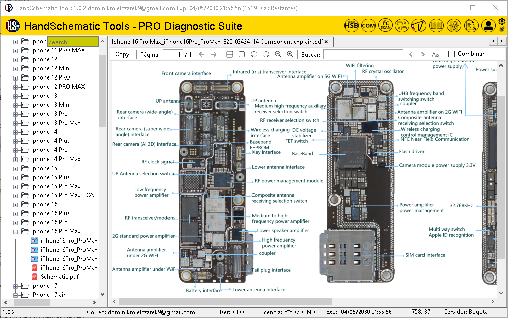 Apple iPhone 16 Pro Max boardview / schematic