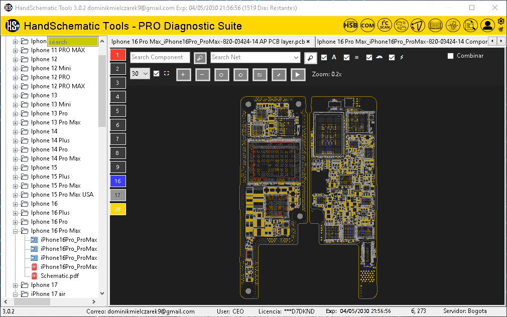 Apple iPhone 16 Pro Max boardview / schematic