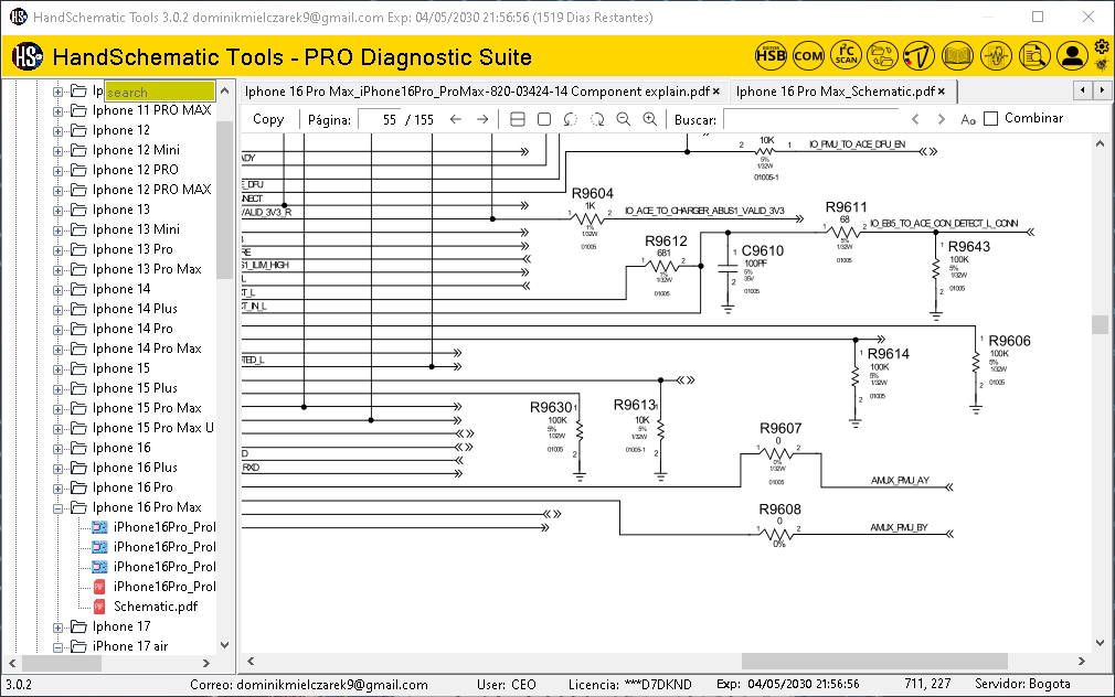 Apple iPhone 16 Pro Max boardview / schematic