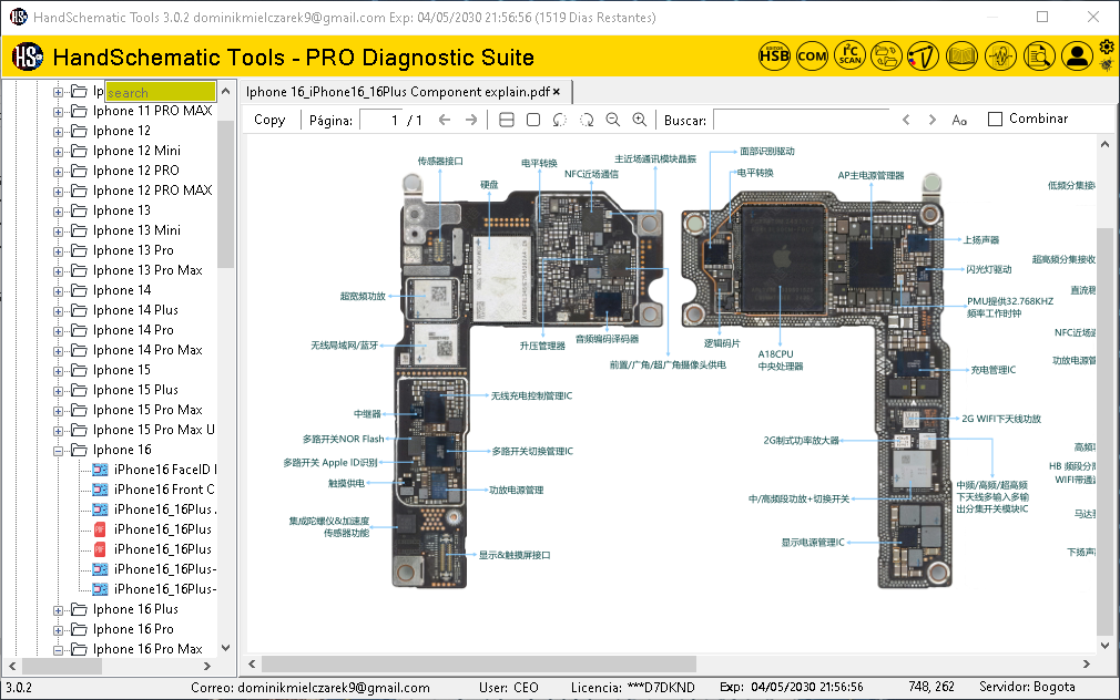 Apple iPhone 16 boardview / schematic