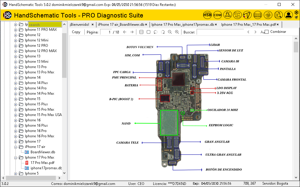 Apple iPhone 17 Pro Max boardview / schematic