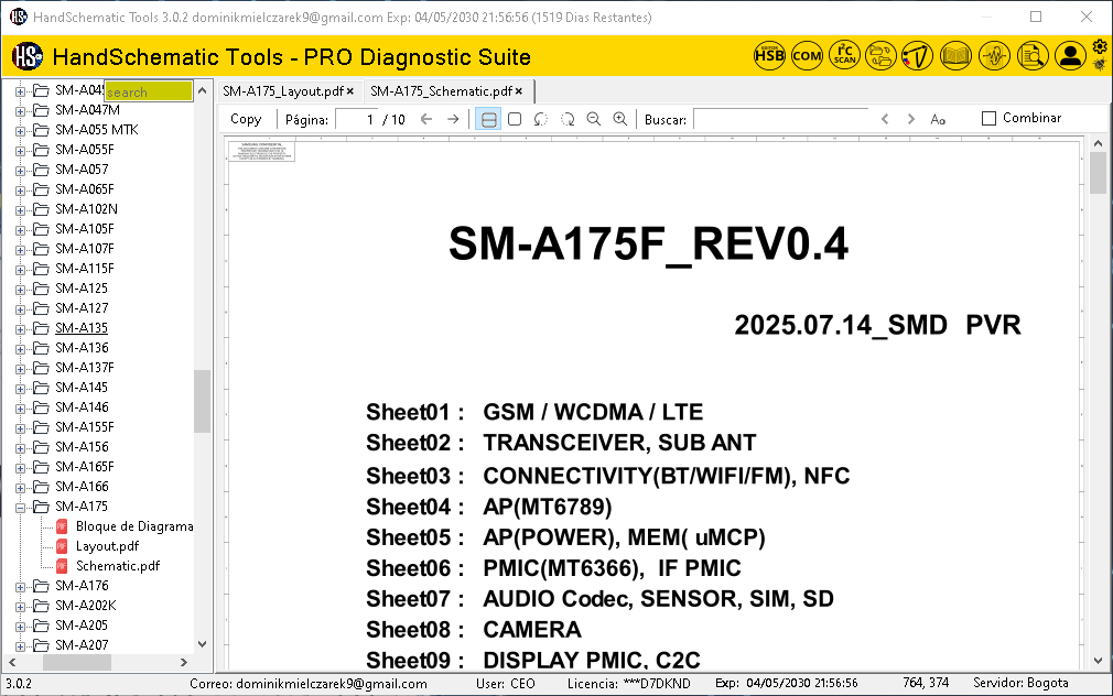 Samsung SM-A175 boardview / schematic