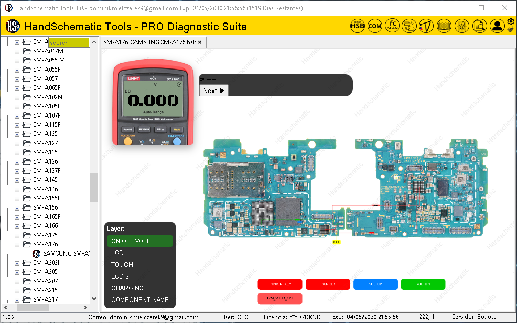 Samsung SM-A176 boardview / schematic