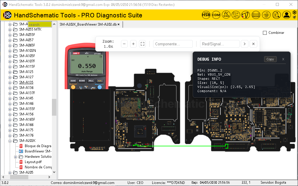 Samsung SM-A202K boardview / schematic