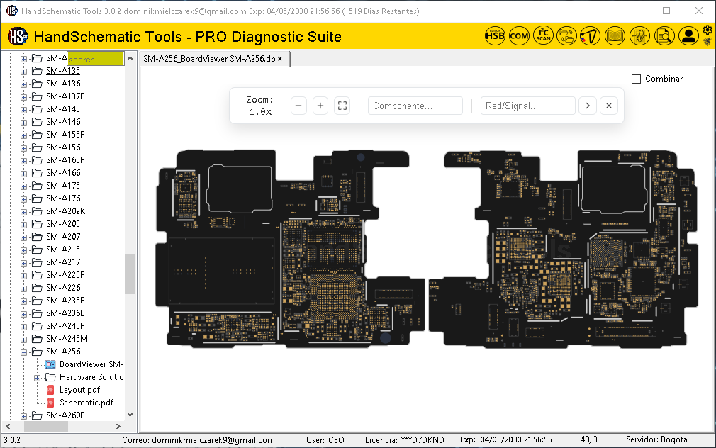 Samsung SM-A256 boardview / schematic