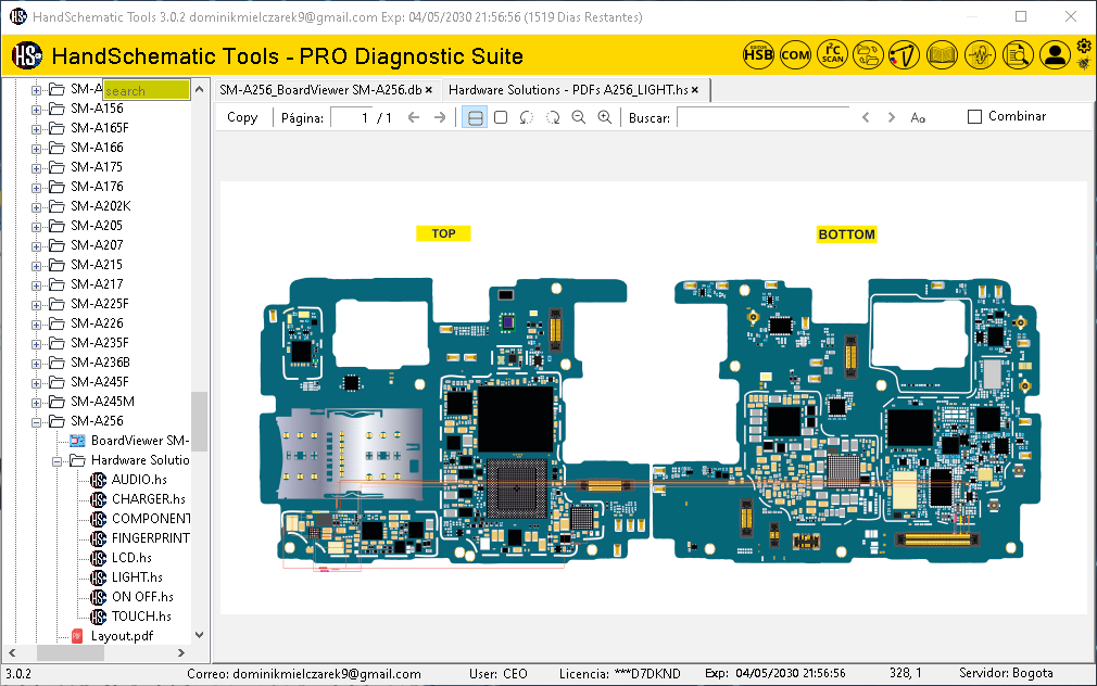 Samsung SM-A256 boardview / schematic