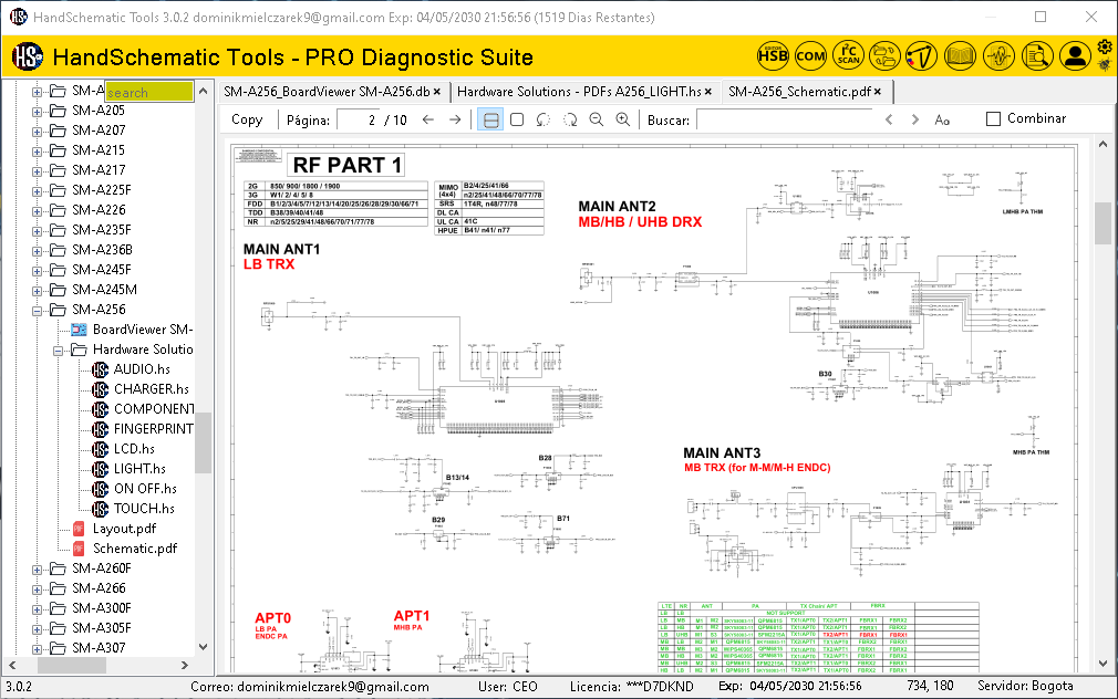 Samsung SM-A256 boardview / schematic