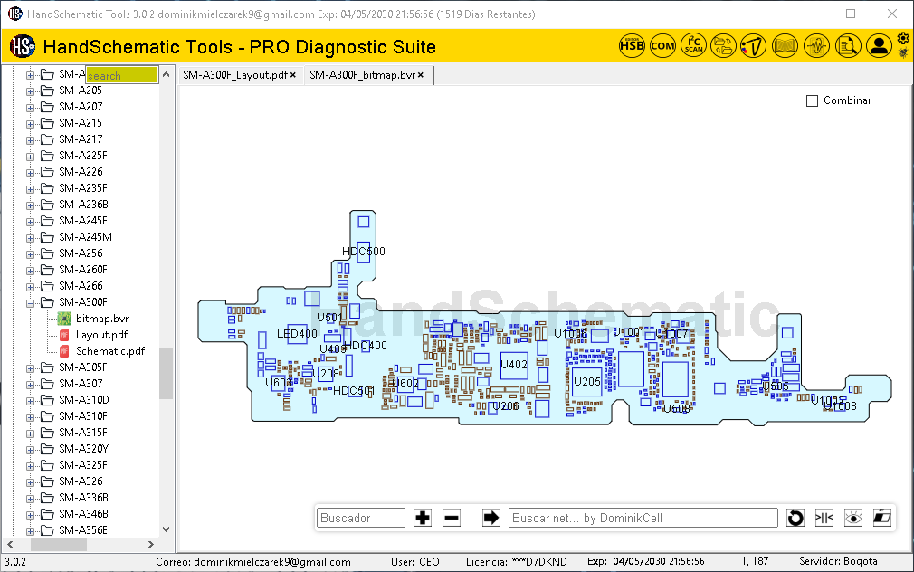 Samsung SM-A300F boardview / schematic