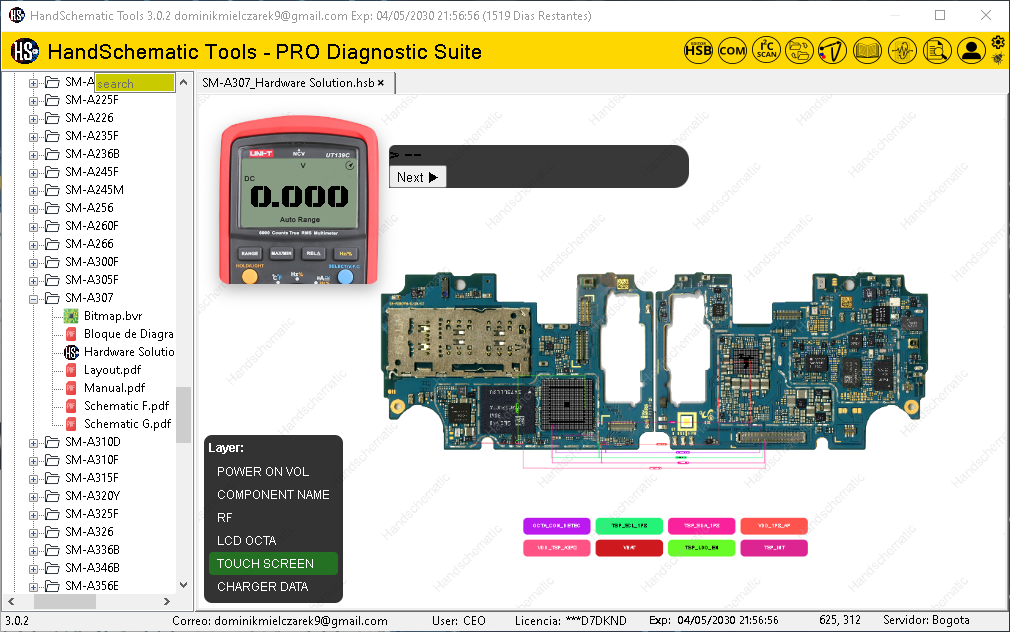 Samsung SM-A307 boardview / schematic