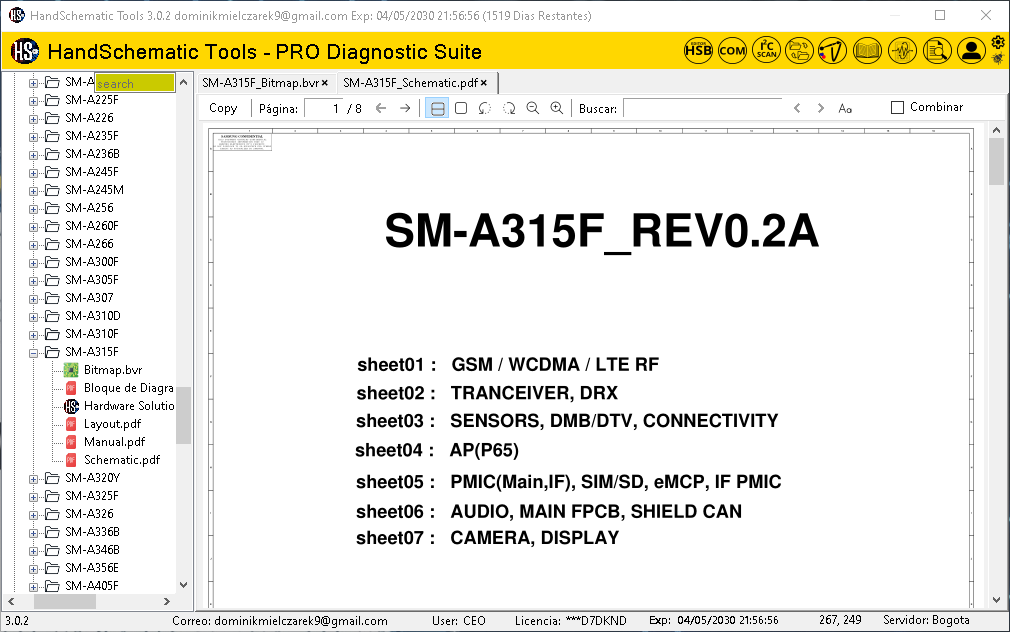 Samsung SM-A315F boardview / schematic