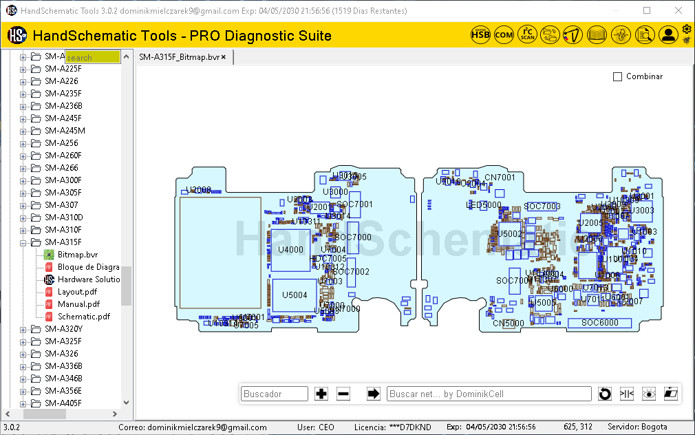 Samsung SM-A315F boardview / schematic