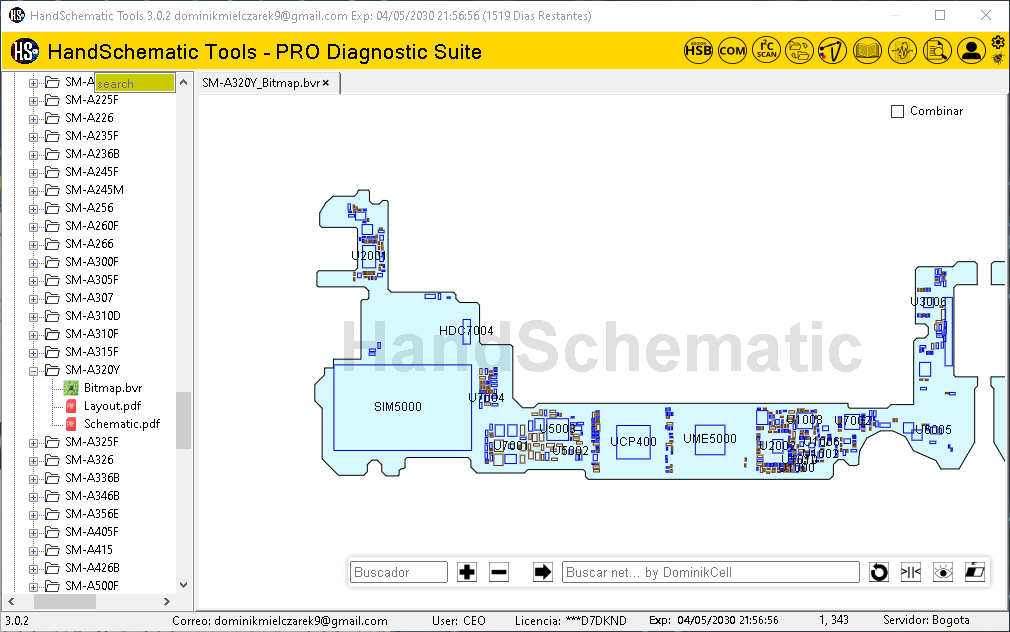 Samsung SM-A320Y boardview / schematic