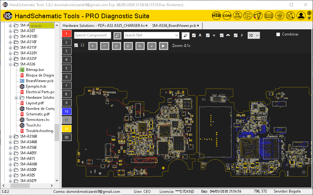 Samsung SM-A326 boardview / schematic