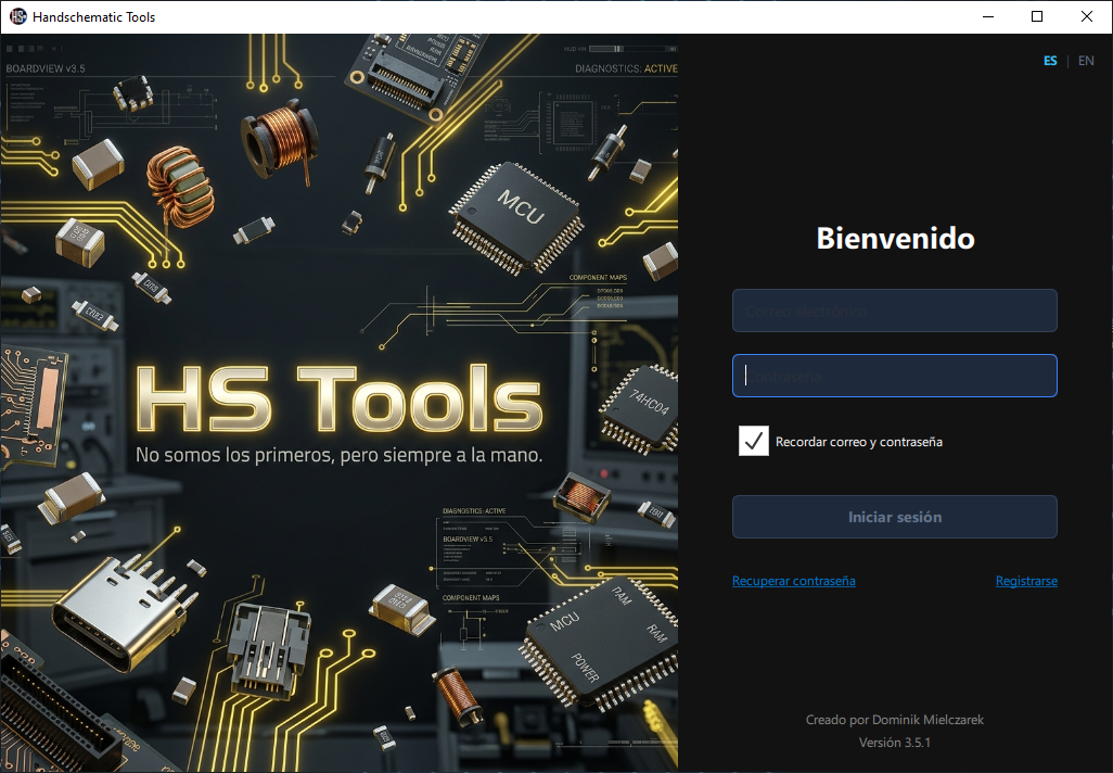 HandSchematic Software Interface